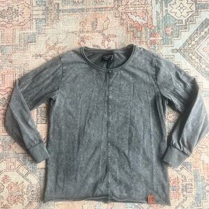 Little Bipsy Gray Long Sleeve Crew Top
